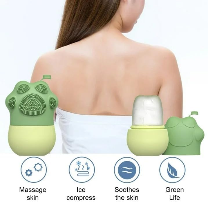 Ice Roller for Face with Scrubber