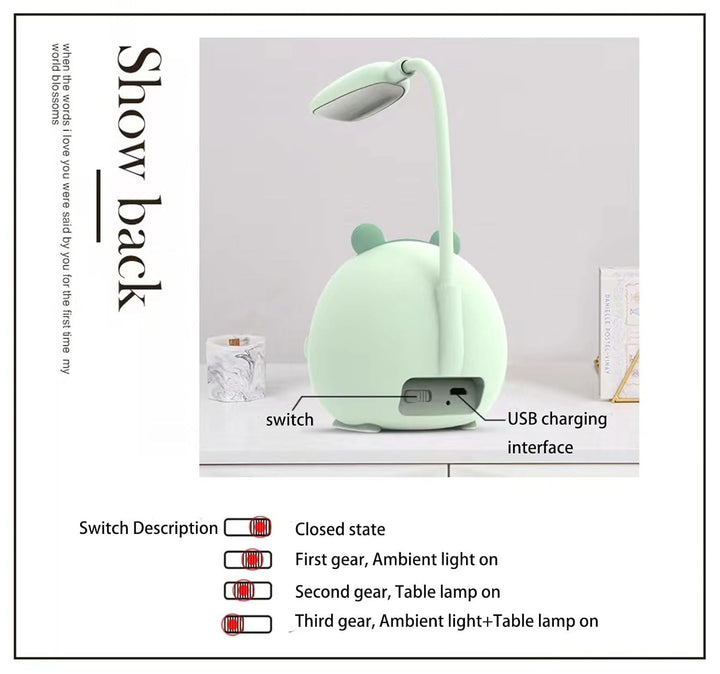 Warm Light LED Desk Lamp USB