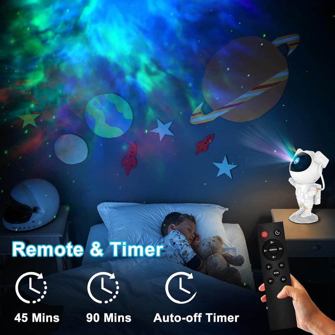 Galaxy Projector Night Light – 360°